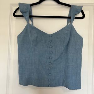 Blue Jean banana republic fitted top